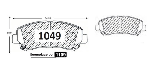 Pastillas De Frenos Delanteras Nissan Qashqai 2010-2014 Foto 2