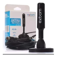 Antena Digital Amplificada Interna E Externa 3m Base Ímã 