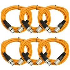 Audio Sismica Saxlx10 6 Pack De 10 Naranja Xlr Macho A Xl.