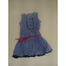 Vestido Infantil Feminino Tecido Xadrez C/botões 105962