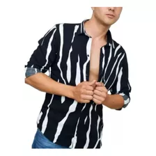 Camisa Hombre Vestir Print Zebra Poplin 