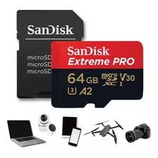 Micro-sd Sandisk 64gb Extreme Pro Uhs-i 4k P/cannon Eos R3