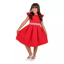 Vestido Juvenil Infantil Natal Ano Novo Réveillon Menina