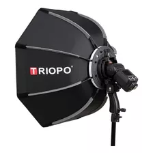 Difusor Triopo Hexa Softbox 55cm C/ Rotula P/ Flash Zapata