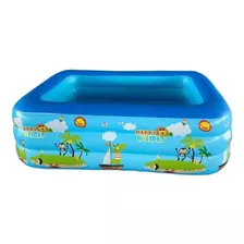 Piscina Inflable Niños Rectangular 150x90 3 Capas Verano