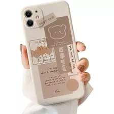 Ownest Compatible Con El Teléfono 11 Funda Con Lindo Oso Pat