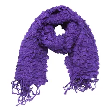 Bufanda Panuelo De Algodon Bf08 Morado 1 Und