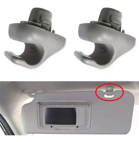 2 Pcs Clip Visera Gris Honda Civic Accord Element Pilot Cr-v Foto 3