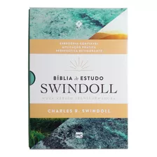 Bíblia De Estudo Swindoll: Nvt - Capa Aqua, De Swindoll, Charles R.. Editora Associação Religiosa Editora Mundo Cristão,tyndale House Publishers Em Português, 2020