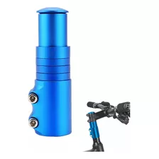 Extensor Stem Para Elevar Manubrio Bicicleta 8cm Aluminio Color Azul