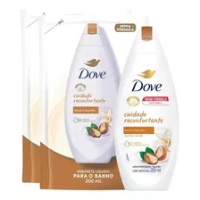 Kit Sabonete Líquido Dove Karité E Baunilha 250ml + Refil