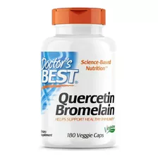 Quercetin Bromelain Doctors Best 180 Cp Quercetina Inmunidad Sabor Neutro