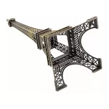 Torre París Eiffel 25 Cm Replica Decorativa Metálica Bronce