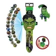 Relógio Hulk Infantil Projetor 3d Super Herói - Brinquedos 