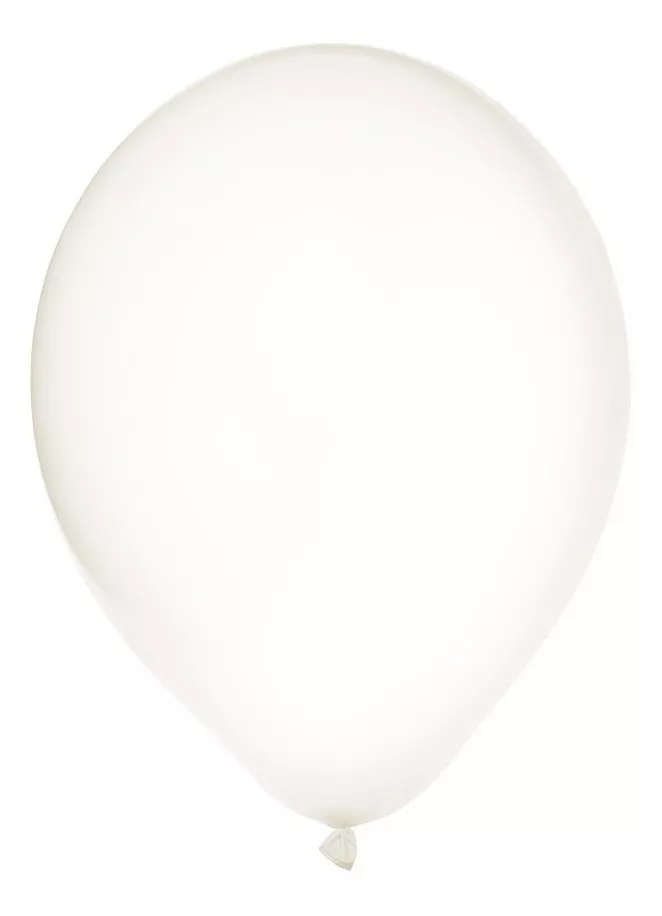 Bexiga Balão Transparente Cristal 50 Unidades Tamanho 7