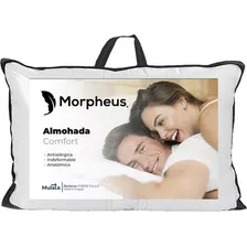 Almohada Comfort 100% Hipoalergénica Fiber Fill Morpheus Para Cama O Sommier Fresca 60x40x12 - Hecha En Uruguay