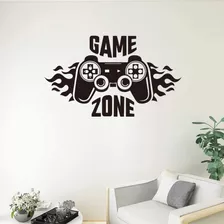 Vinilo Decorativo Para Pared Gamer Game Zone 140x80cm