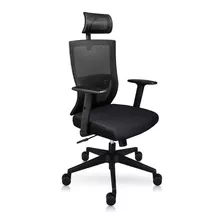 I Seating Silla De Oficina Cabecera Soporte Lumbar Trento Color Negro