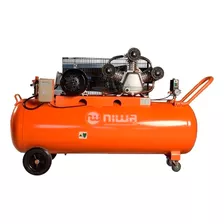 Compresor De Aire Eléctrico Niwa Acw-200 Trifásico 200l 4hp 380v Naranja