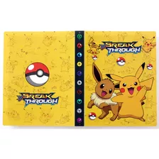 Álbum 240 Cartas Pokémon Carpeta Eevee Y Pikachu Colección