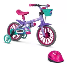 Bicicleta Infantil Caloi Cecizinha Menina Aro12 Com Capacete