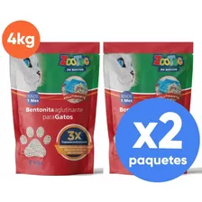 Piedras Arena Sanitarias Gatos Aglutinantes Zootec 4kg 