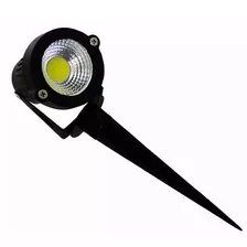 Refletor Led Bomsell Espeto De Jardim 5w Com Luz Branco-quente E Carcaça Preto 110v/220v