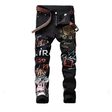 Jeans Estampados De Punk Hip Hop [u] [u]