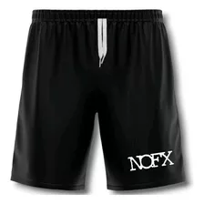 Bermuda Shorts Banda Punk Rock Nofx Dry Fit Masculino Treino