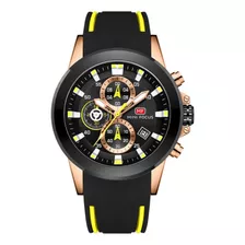 Reloj Mini Focus 0287g Hombre Silicona Cronógrafo Deportivo