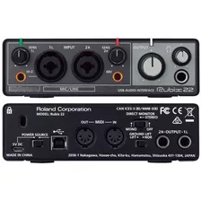 Interface De Áudio Roland Rubix 22 Midi Top