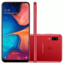 Celular Samsung Galaxy A20 32gb Vermelho Smartphone Usado