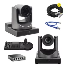 Kit Cameras Ptz Ai Tracking 30x 1080p Ndi Sdi Hdmi Usb3 Poe