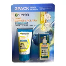 Pack Skin Active Garnier Limpiador Y Sérum Aclara Express Tipo De Piel Todo Tipo De Piel