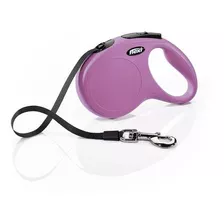 Correa Retráctil Para Perro Flexi Classic Talla S Max. 15kg Color Rosado