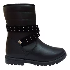 Bota Infantil Feminina Kidy Fashion Baby Tratorada C/ Strass