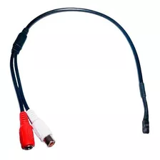 Microfone Oculto Para Cftv - Gs0074 Cor Preto