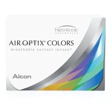 Lentes De Contacto Air Optix Colors Sin Graduación Color Gris Brillante