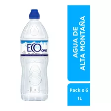 Agua Mineral Eco De Los Andes - Sin Gas - 6 Botellas X 1l