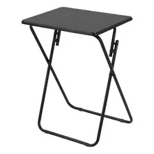 Mesa Escritorio Plegable Portátil Auxiliar Negro 48x38x66