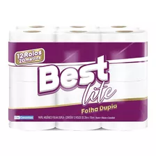 Papel Higiênico Folha Dupla Best Lite 20m Pacote 12un