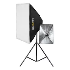 Kit Softbox 50x70cm Tudoprafoto Bivolt + Tripé 2 Metros