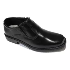 Sapato Masculino Kit 5 Pares Preto Social De Couro Com Ziper