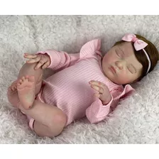 Boneca Bebê Reborn Menina Loira Realista Saskia, Banho