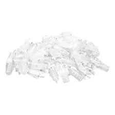 100 Pçs Capa Protetora Snap In Transparente P/ Conector Rj45