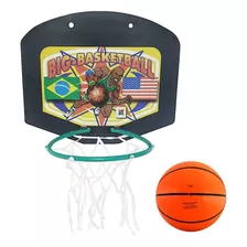 Cesta De Basquete Infantil Rede Basketball Com Mini Bola