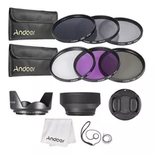 Andoer 67mm Kit Filtro Lente Uv+cpl+fld+nd (nd2 Nd4 Nd8) Com