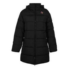 Campera Topper Lifestyle Mujer Puffer Long Il M Negro Cli