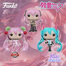 Funko Pop Set Hatsune Y Sakura Miku (se) Megurine Luka V4x