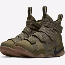 Tênis Nike Lebron Soldier 11 X Sfg Olive Camuflado Exercito 